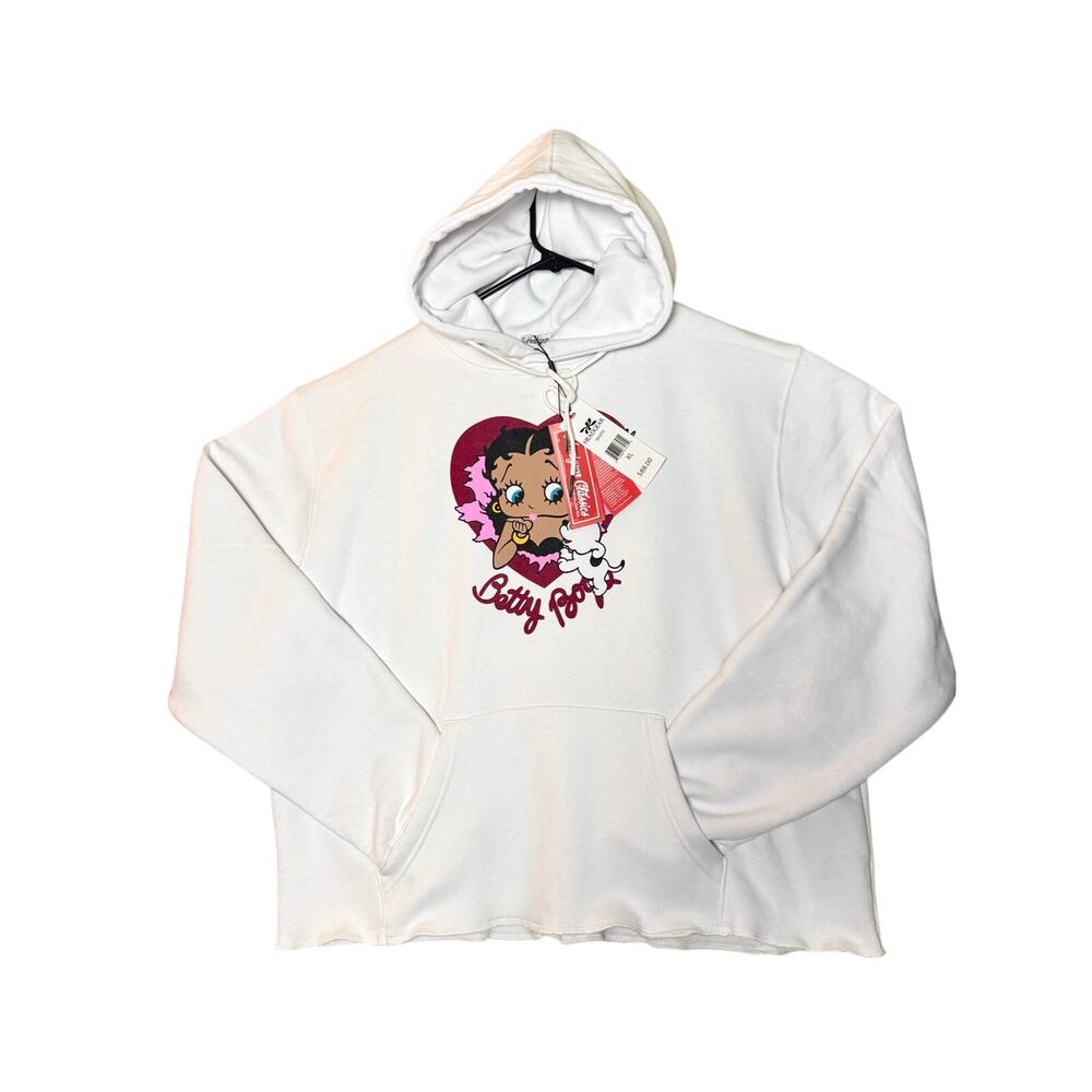 NWT - Betty Boop Headgear Classic -Crop Hoodie- Oversized XL